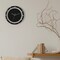 Minimalist Black & Silver Wall Clock, Stylish 11.22 Inch Non-Ticking Round Clock for Home DecorShort Description